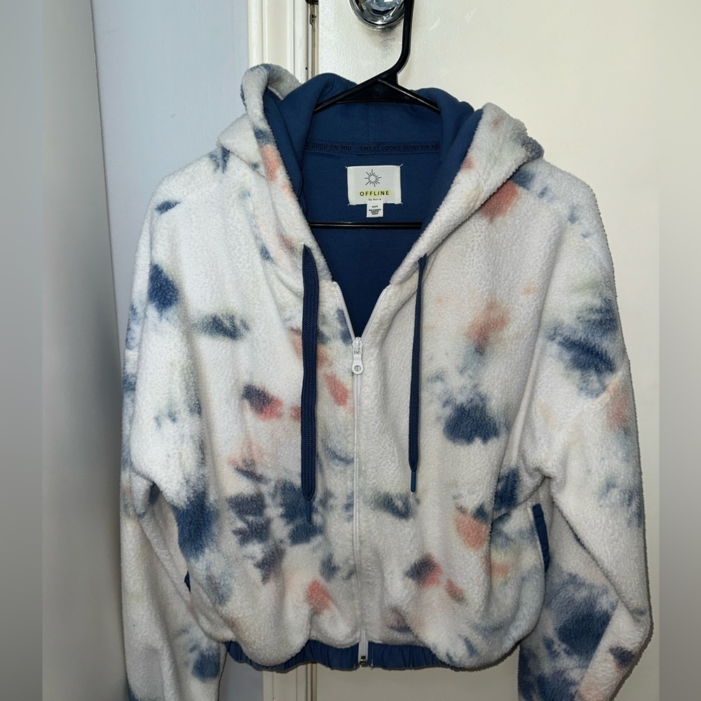 Pastel Tie-Dye Zip-Up Hoodie